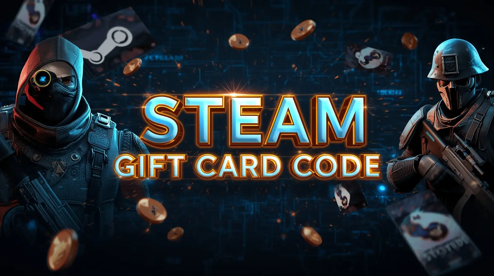Steam Gift Card Code for PUBG and GTA games